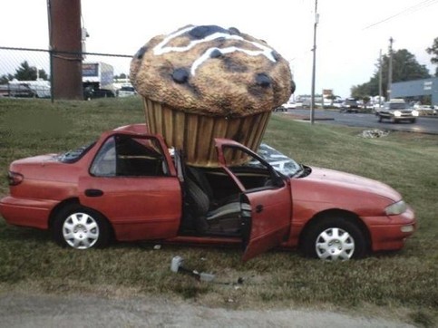 Muffin auf auto